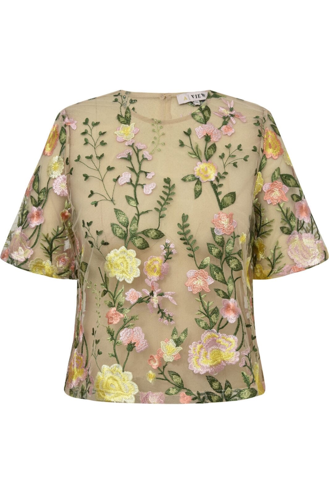 A-View - Fuschia Blouse - 201 Sand/Yellow Online