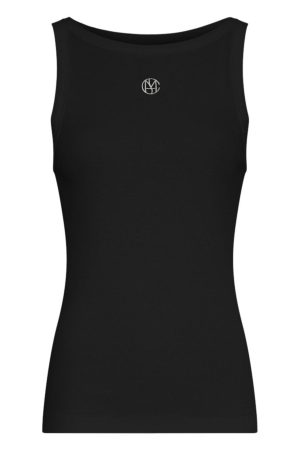 Forudbestilling - Moss Copenhagen - Mschgubbe Rasmia Icon Sl Top 19159 - Black B White