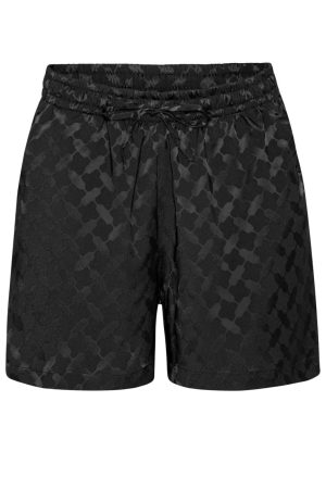 Karmamia - Jude Shorts - Black Keffiyeh Jacquard