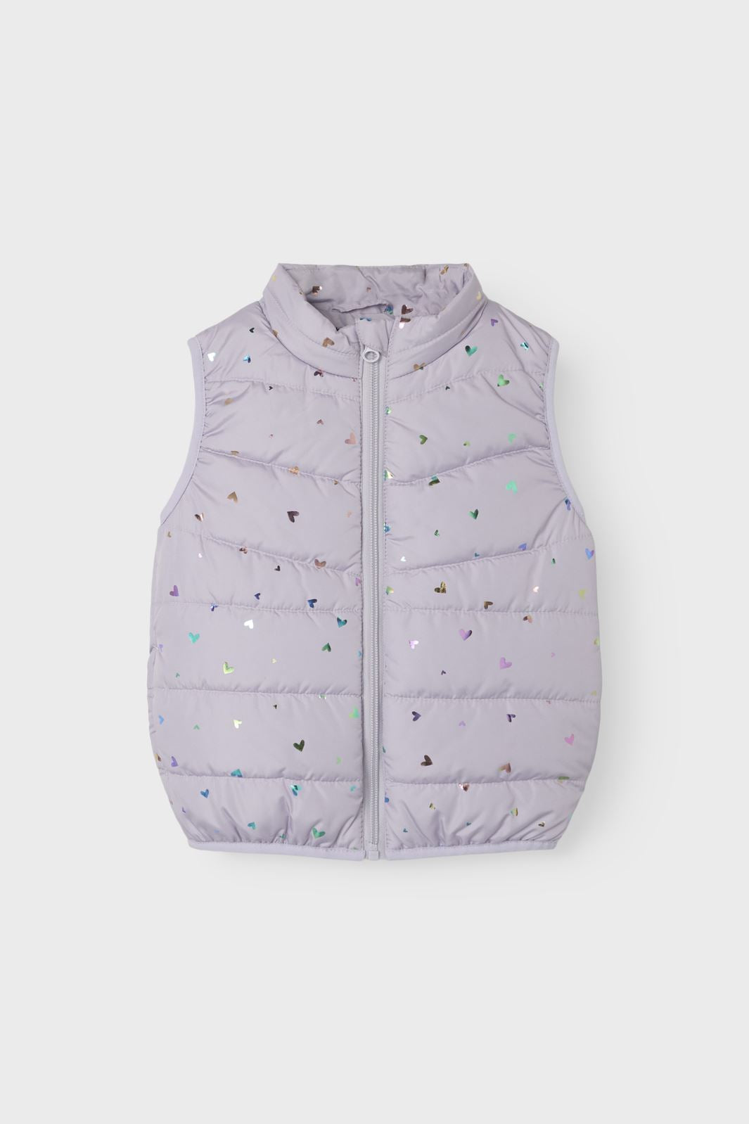 Name It - Nmfmylane Vest Foil Heart - 4647296 Misty Lilac Online