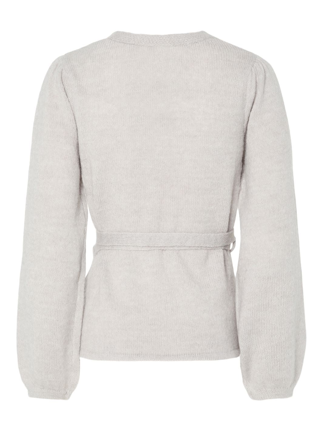 Pieces - Pcfleur Ls V-Neck Knit Cardigan Fsy - 4860356 Light Grey Melange Online salg