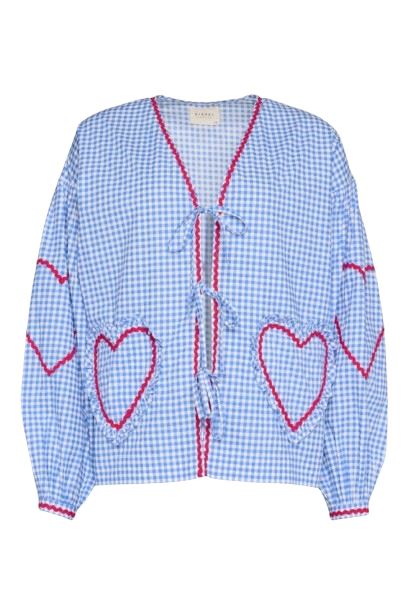 Sissel Edelbo - Astrid Top SE 1384 - Blue Checks
