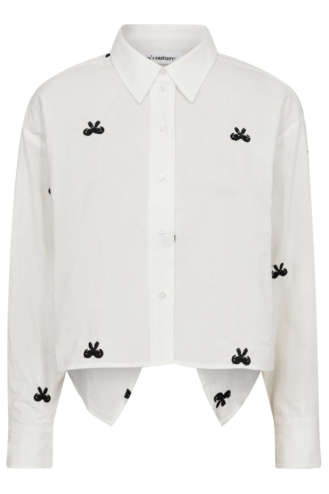 Co´Couture - Riacc Ribbon Shirt 35804 - 4000 - White Rabat