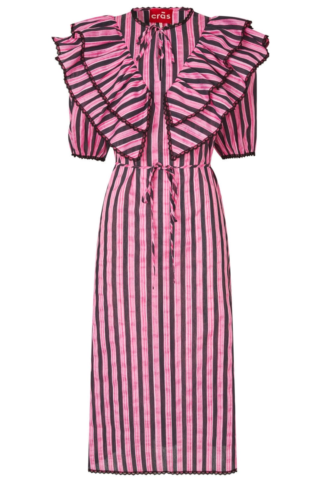 Cras - Sylvia Dress - 8070 8070 Pink Stripe Udsalg