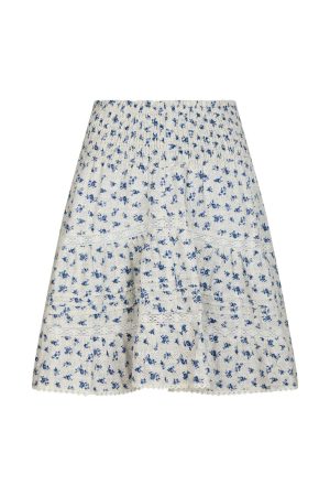 Forudbestilling - Neo Noir - Alett Dot Flower Skirt 165350 - 140 - Blue