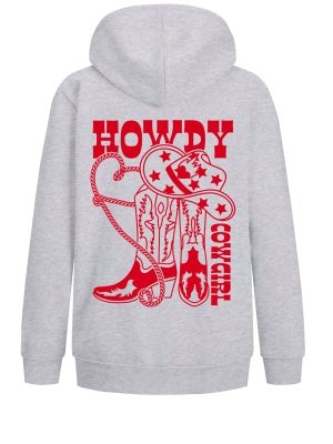 Jjxx - Jxmila Loose Ls Hood Swt - 4802918 Light Grey Melange Udsalg