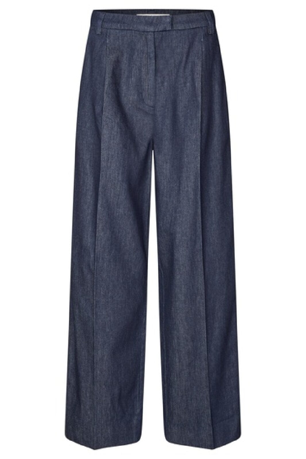 Second Female - Alluet Trousers 59671 - Dark blue denim 5998