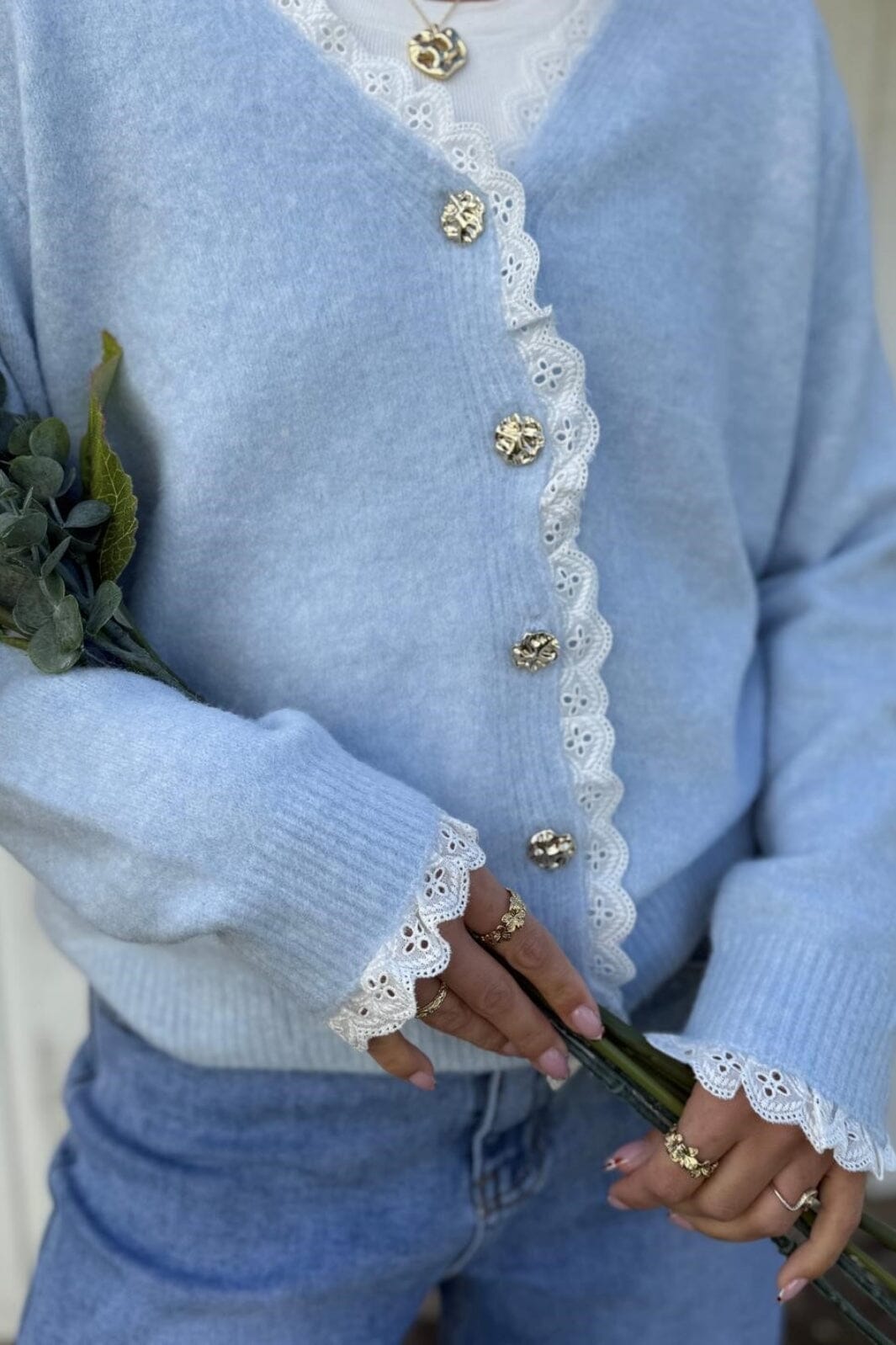A-bee - Matilda Cardigan - Sky Blue