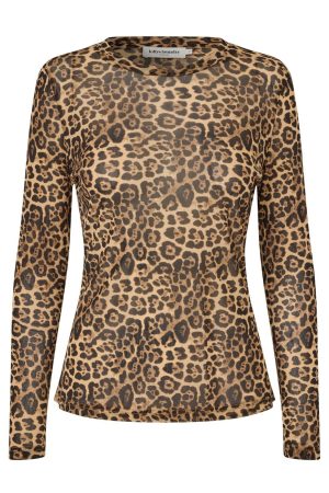 Lollys Laundry - Iriell Blouse Ls - 72 Leopard Print Online salg