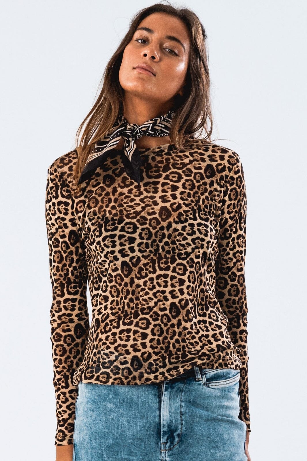 Lollys Laundry - Iriell Blouse Ls - 72 Leopard Print Online salg