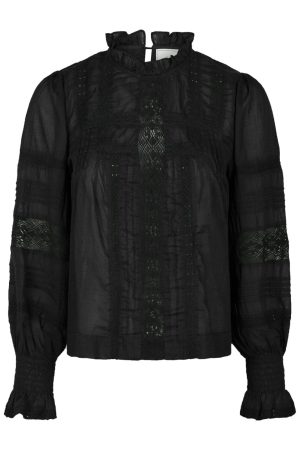 Neo Noir - Ebba S Voile Blouse 163142 - 100 - Black
