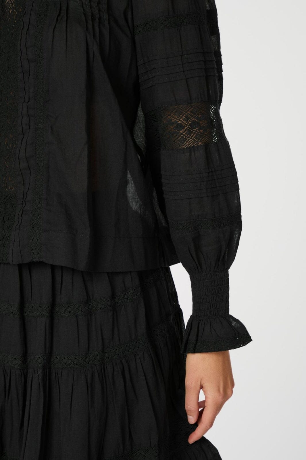 Neo Noir - Ebba S Voile Blouse 163142 - 100 - Black