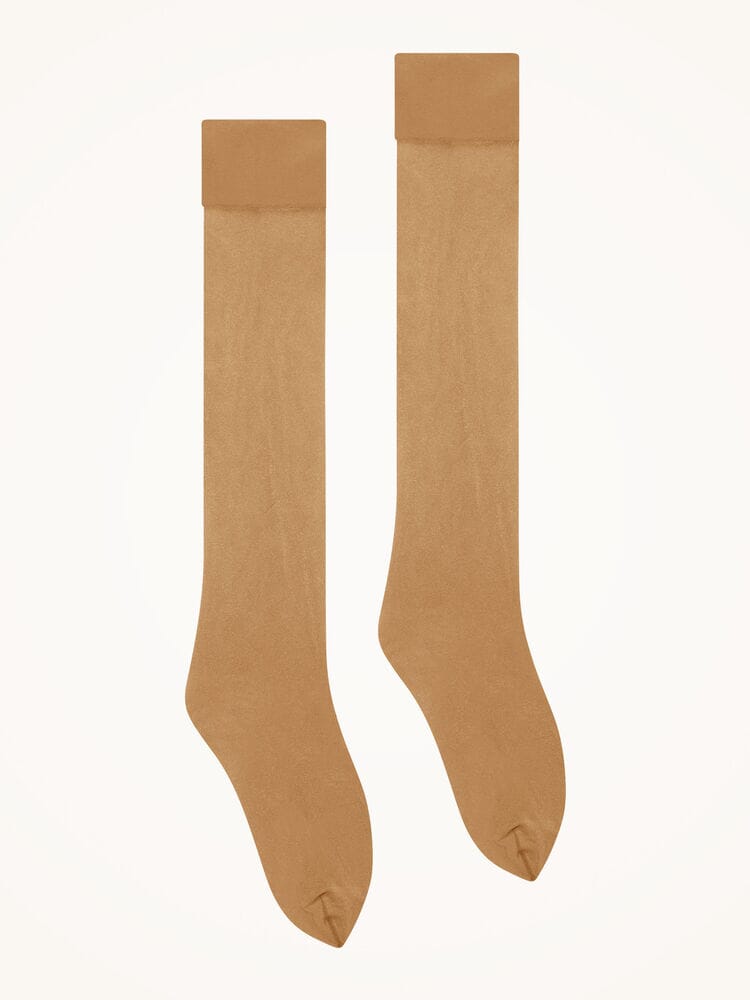 Wolford - Satin Touch 20 Knee Highs - Gobi
