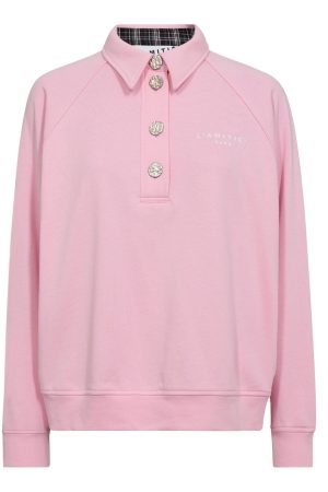 Forudbestilling - Haute L'Amitié - Polo Logo Sweat HL10034 - Candyfloss Levere