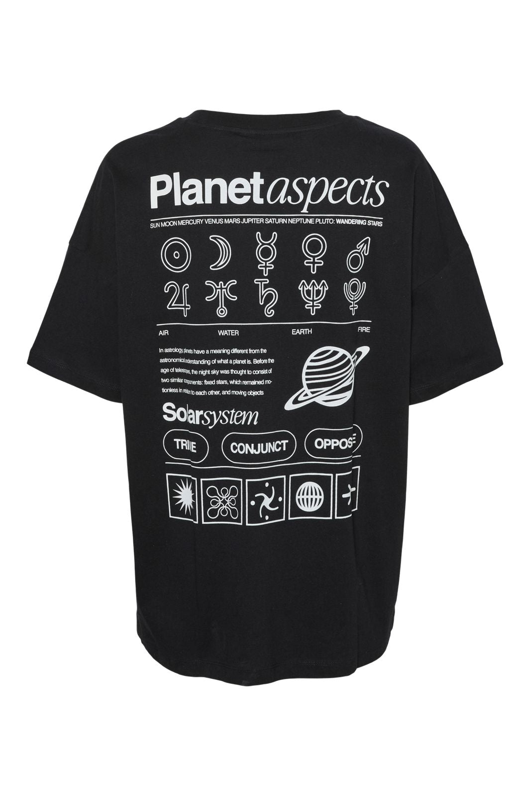 Forudbestilling - Noisy May - Nmpluto Ida S/S T-Shirt - 4911433 Bright White Zodiac Energy Online