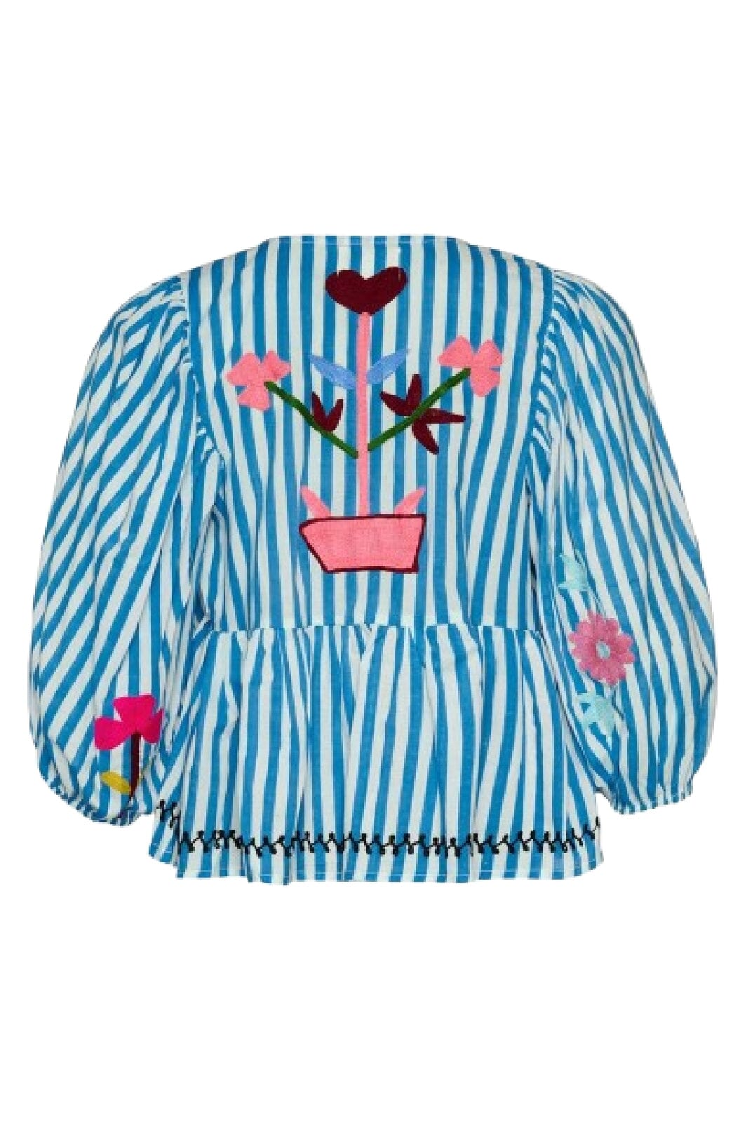 Forudbestilling - Sissel Edelbo - Vilja Top SE 1640 - Blue Stripes