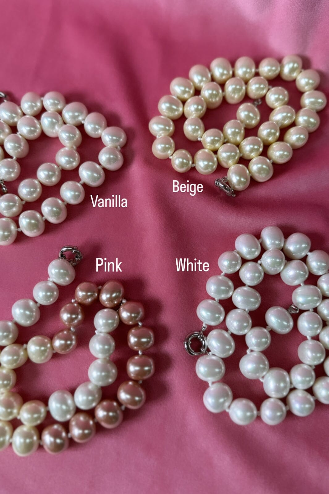 Mellow Moon - Pearl Necklace N1612 - Pink