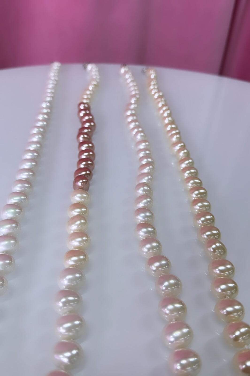 Mellow Moon - Pearl Necklace N1612 - Pink