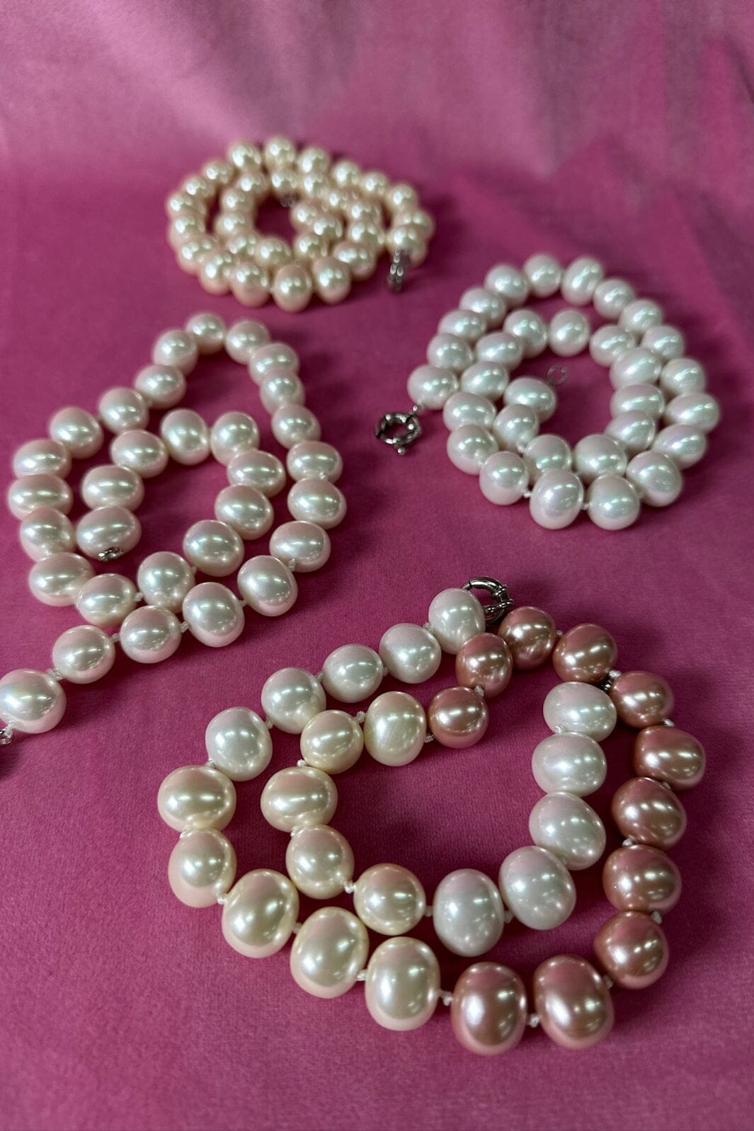 Mellow Moon - Pearl Necklace N1612 - Pink
