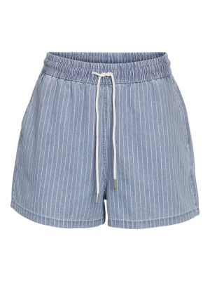 Noisy May - Nmkatri Nw Elastic Stripe Short Bs006Lb - 4724761 Light Blue Denim Levere
