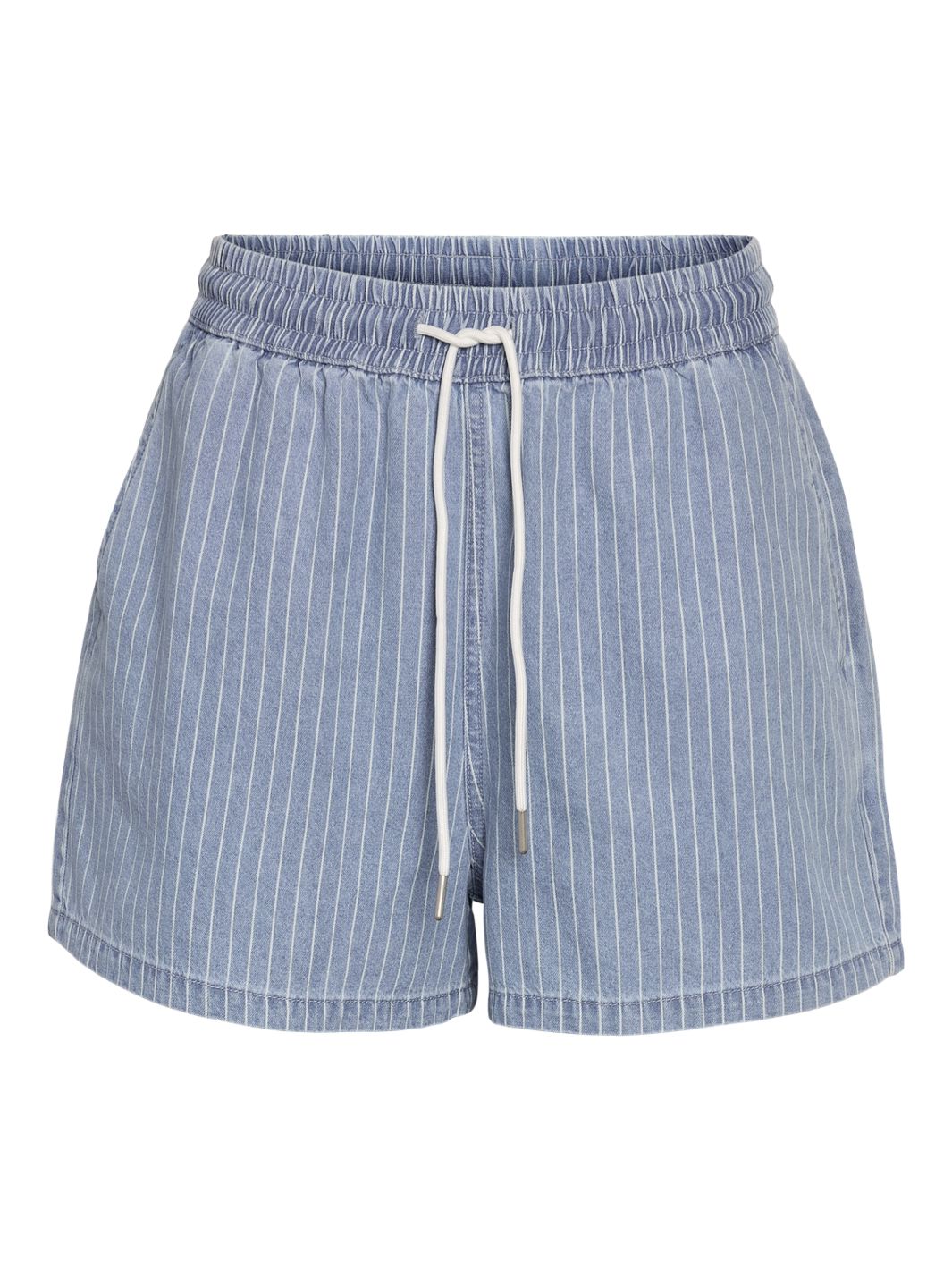 Noisy May - Nmkatri Nw Elastic Stripe Short Bs006Lb - 4724761 Light Blue Denim Levere