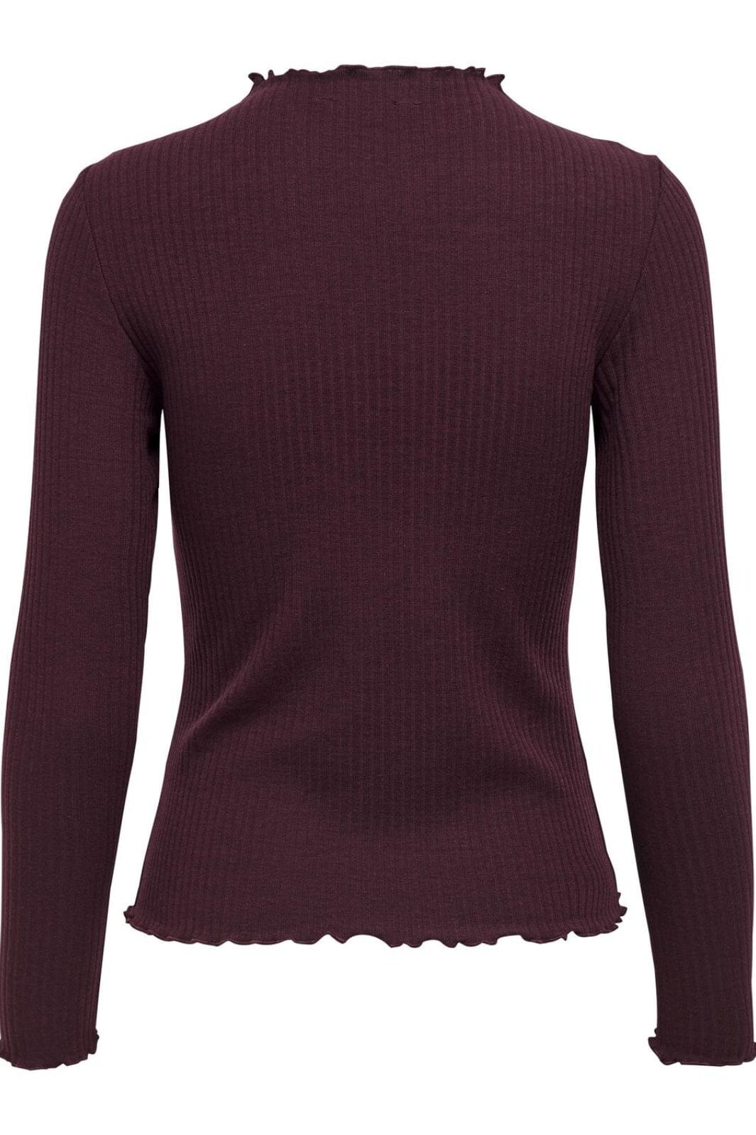 Only - Onlemma L/S High Neck Top - 3437408 Madder Brown Rabat