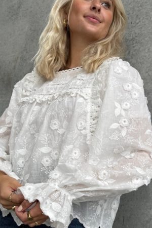 Stories From The Atelier By Copenhagen Shoes - Your Heart Top - 0061 White på udsalg