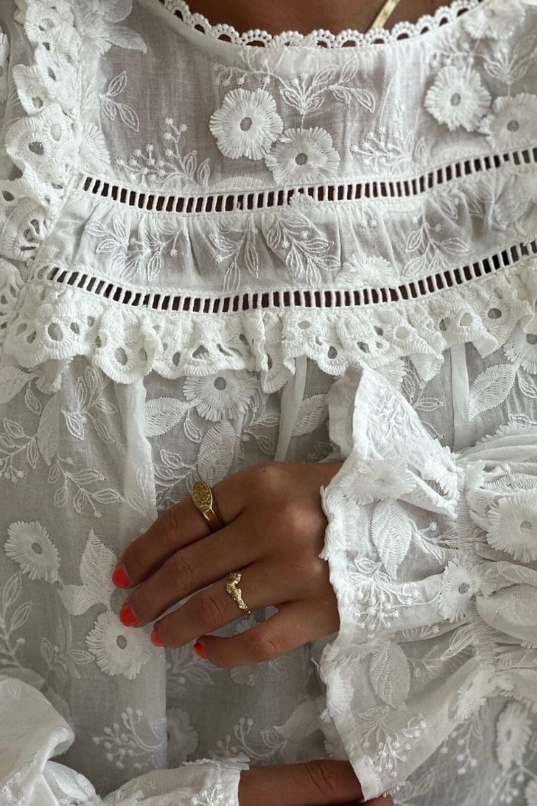 Stories From The Atelier By Copenhagen Shoes - Your Heart Top - 0061 White på udsalg