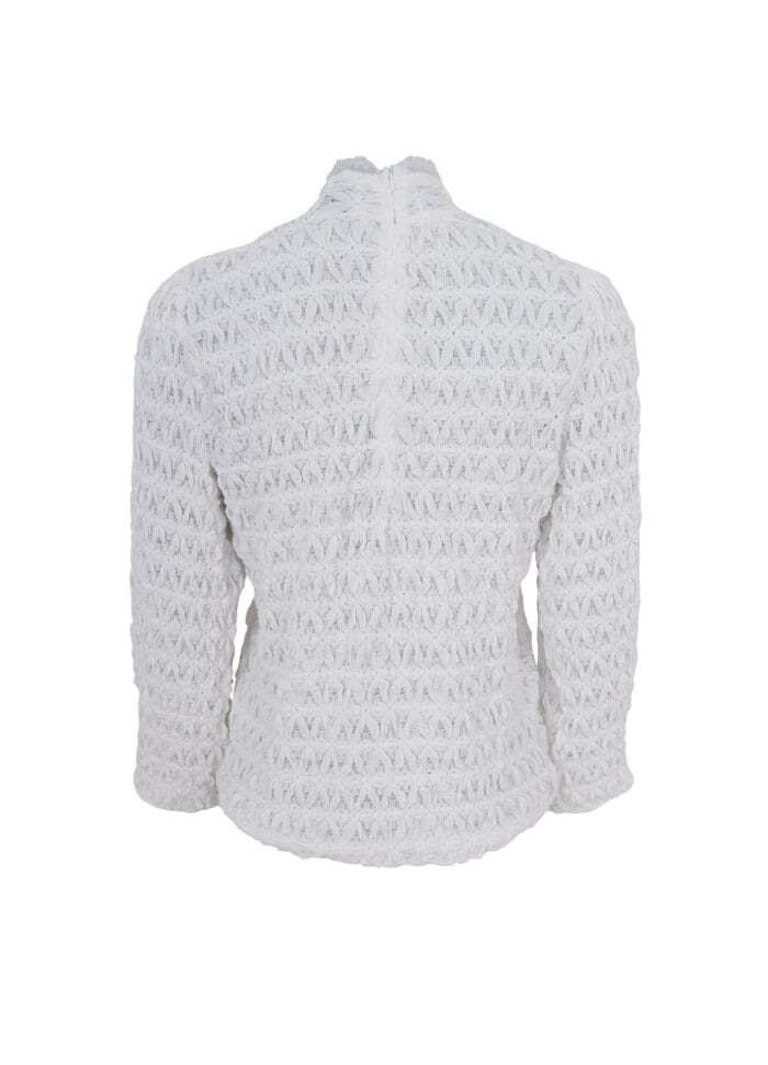 Black Colour - Bceleonora Lace Blouse W. Turtleneck - White Udsalg