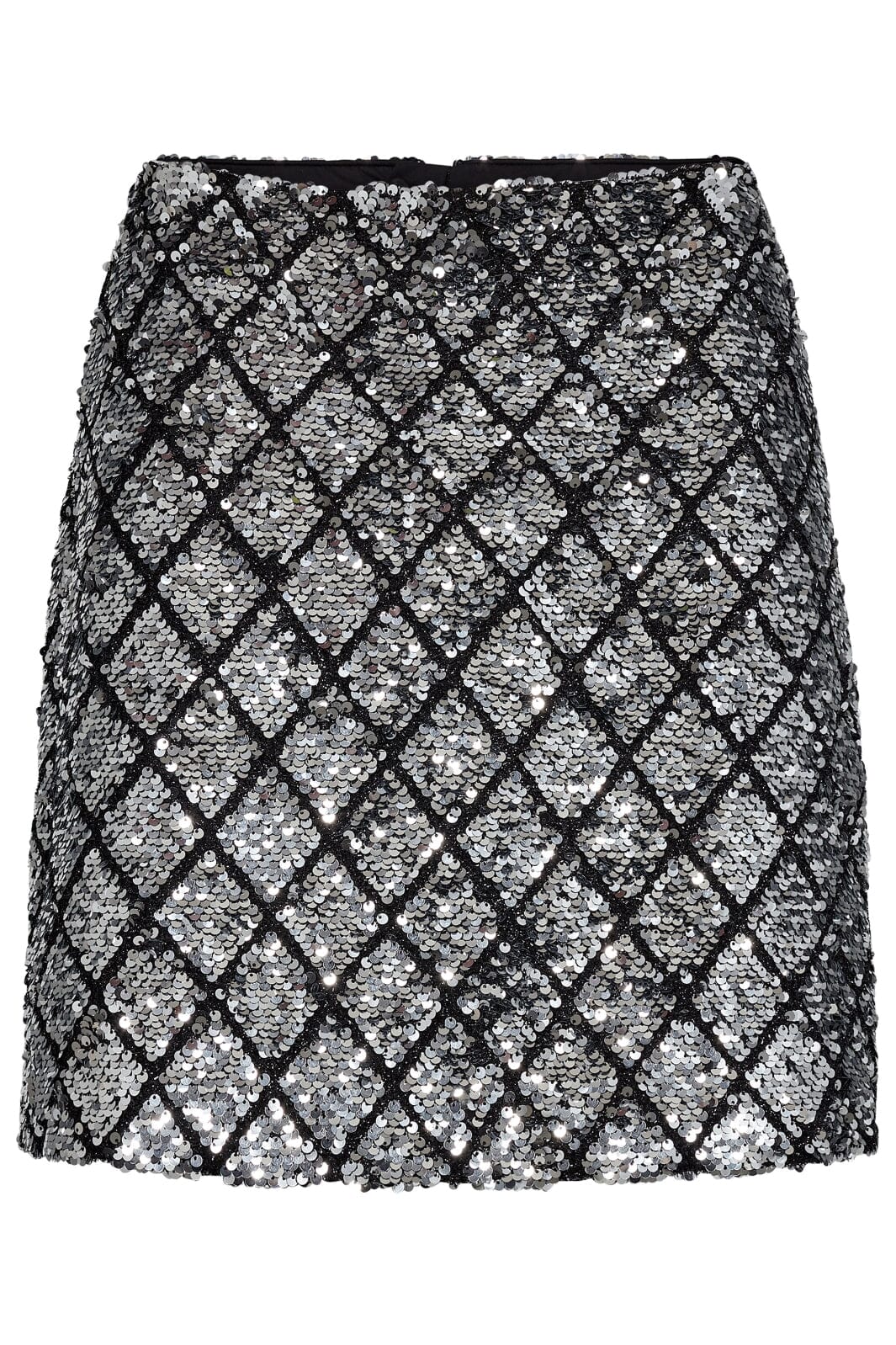 Co´couture - Cubiccc Sequin Mini Skirt 34172 - 930 Silver