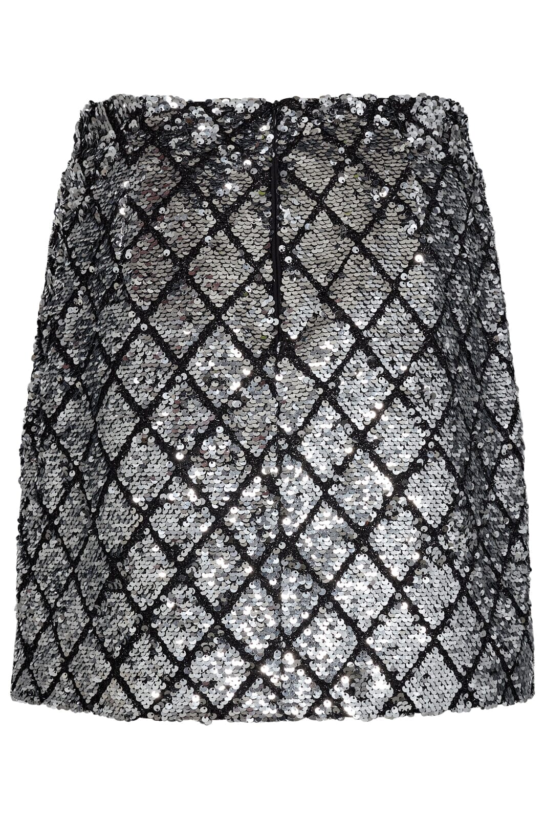 Co´couture - Cubiccc Sequin Mini Skirt 34172 - 930 Silver
