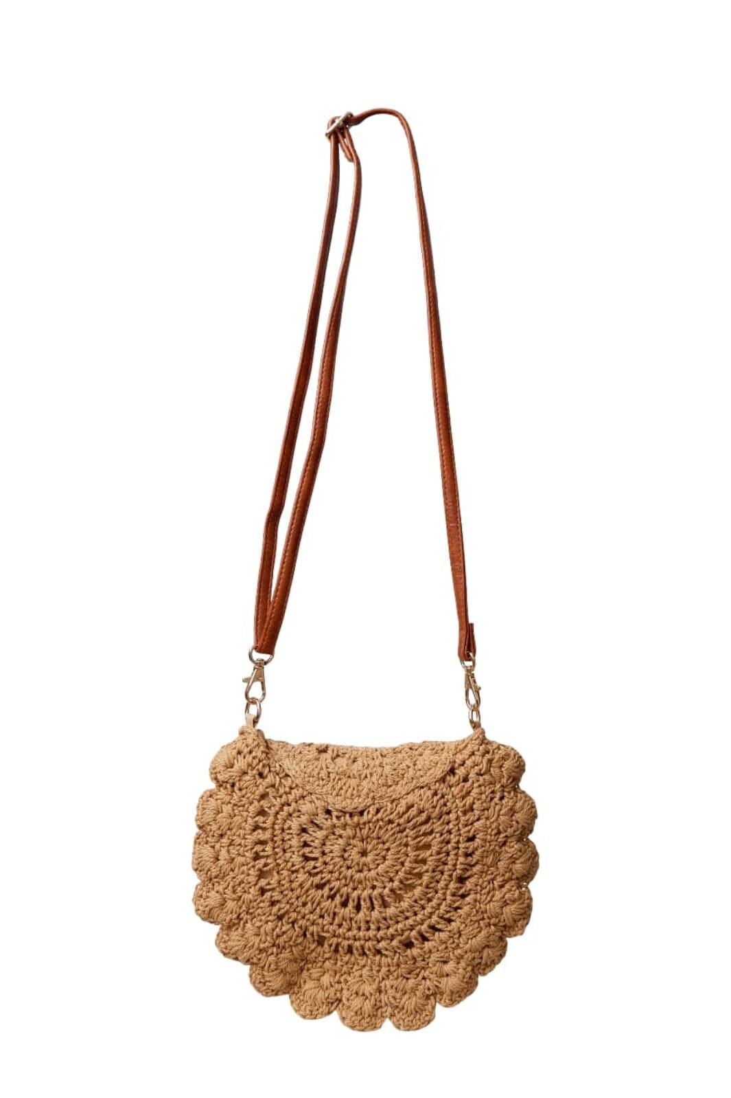 Forudbestilling - Black Colour - Bccrochet Mini Bag 9351 - Nature