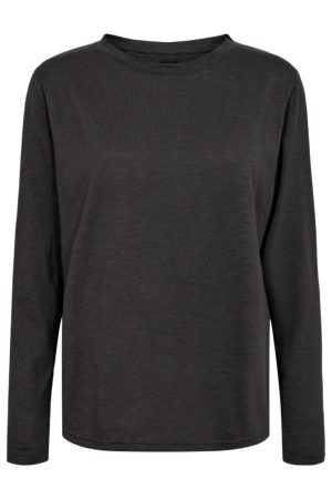 Liberte - Ulla-Ls-Tshirt - Dark Grey