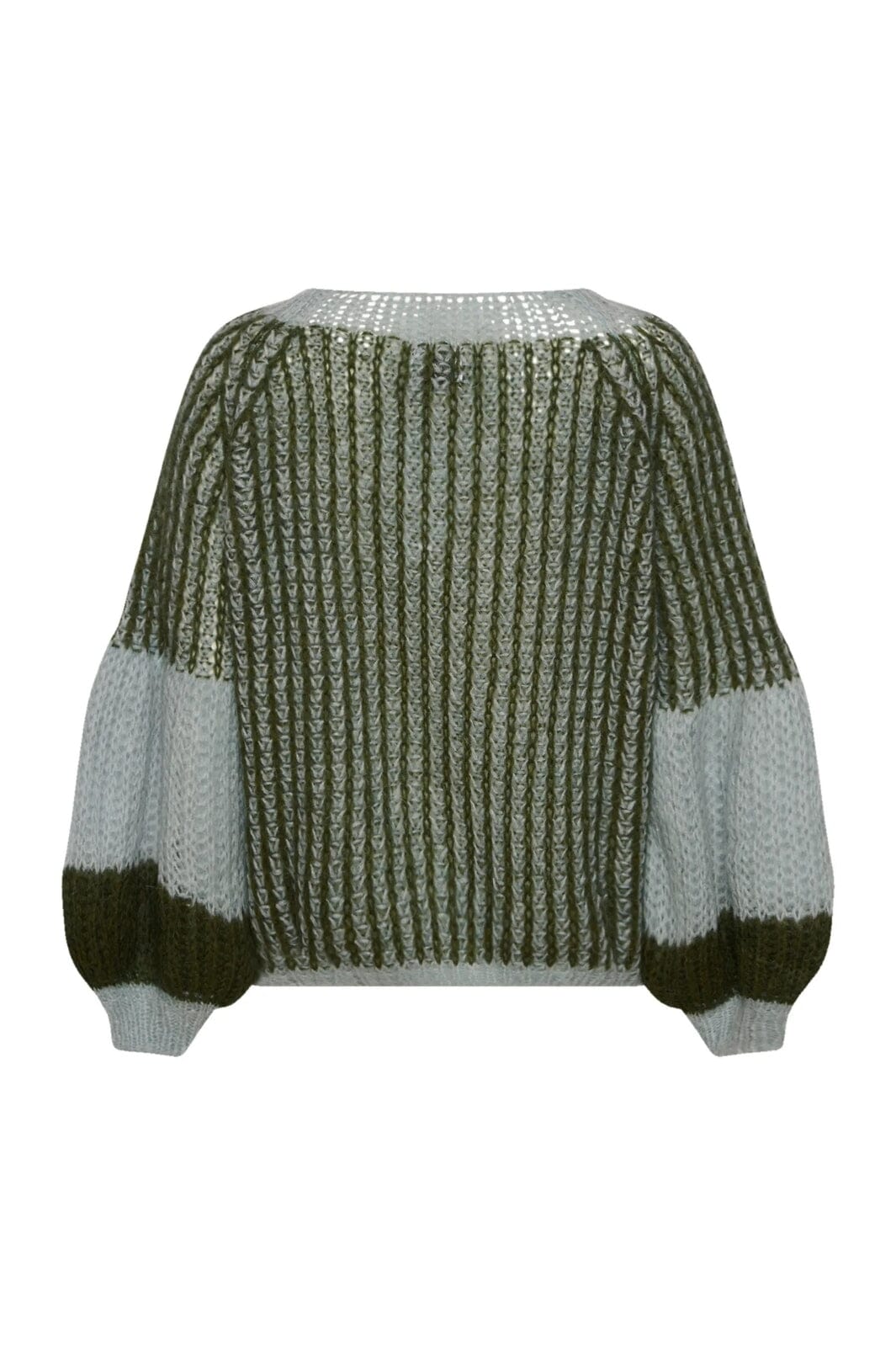 noella-liana-knit-sweater-light-blue-army_0.jpg Noella - Liana Knit Sweater - Light Blue/Army