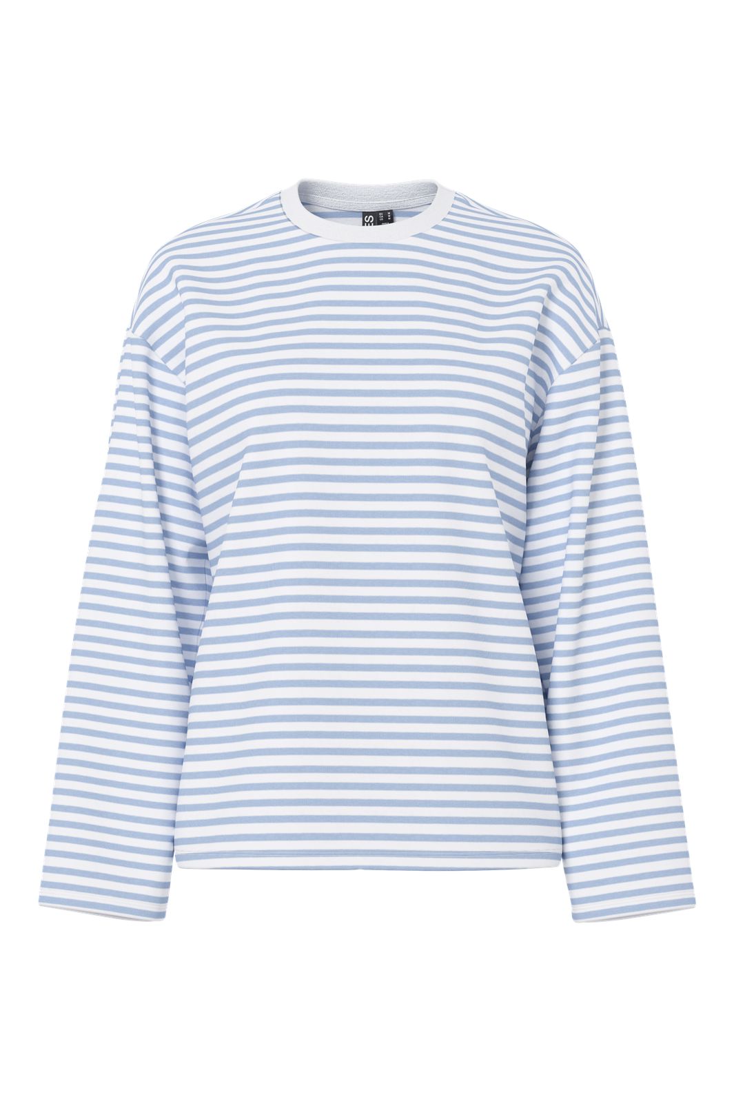 Pieces - Pcsadie Ls Top - 4640537 Cloud Dancer Cashmere Blue