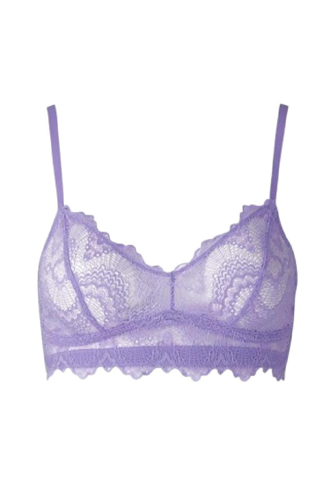 Understatement Underwear - Lace Balconette - Electric Lilac Rabat