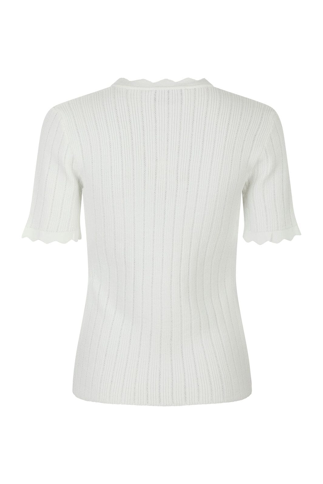 Forudbestilling - Neo Noir - Larifa Stitch Knit Tee 165311 - 120 - White