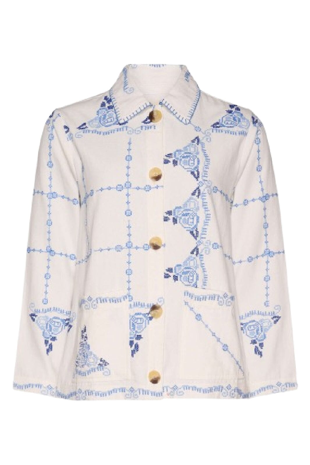 Forudbestilling - Sissel Edelbo - My Jacket SE 1619 - Ecru Blue