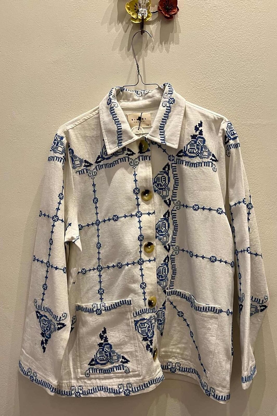 Forudbestilling - Sissel Edelbo - My Jacket SE 1619 - Ecru Blue