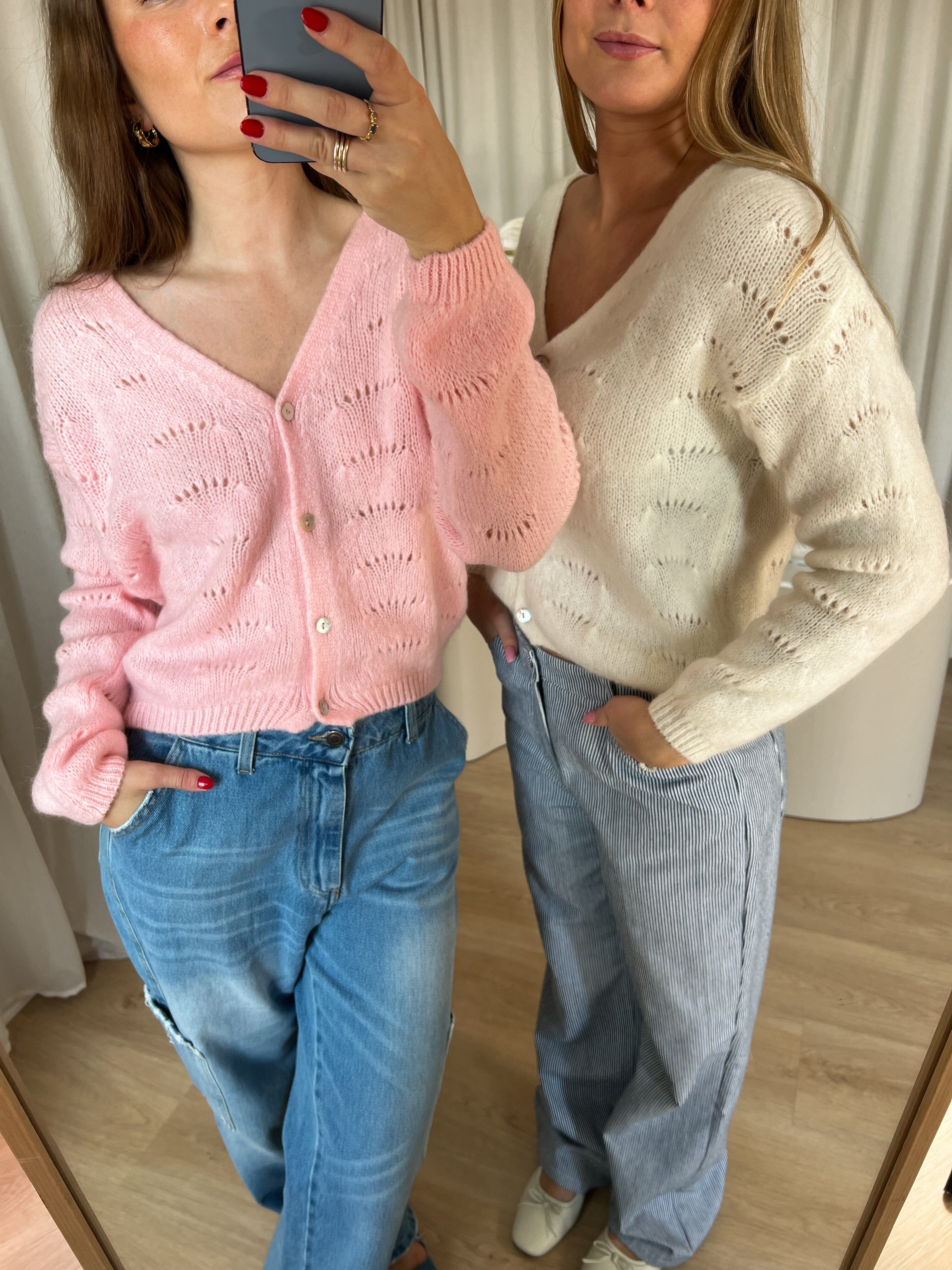 noella-roa-knit-cardigan-rose_2.jpg Noella - Roa Knit Cardigan - Rose Online