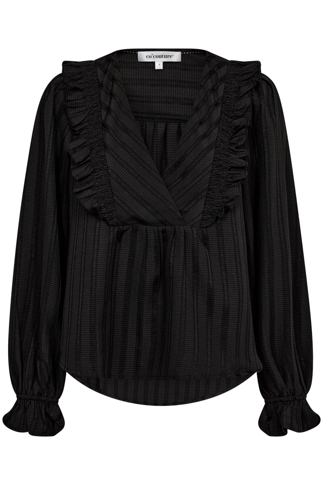 Co´couture - Lulucc Smock Blouse 35712 - 96 Black Online nu