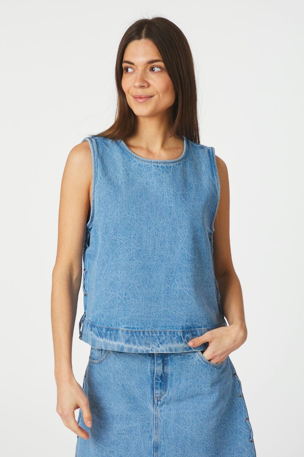 Forudbestilling - Neo Noir - Svetlana Braid Top 165618 - 140 - Blue