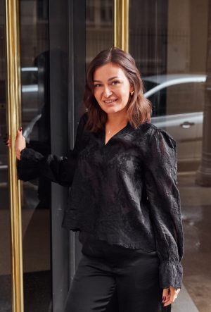 Neo Noir - Amara Big Embroidery Blouse - Black