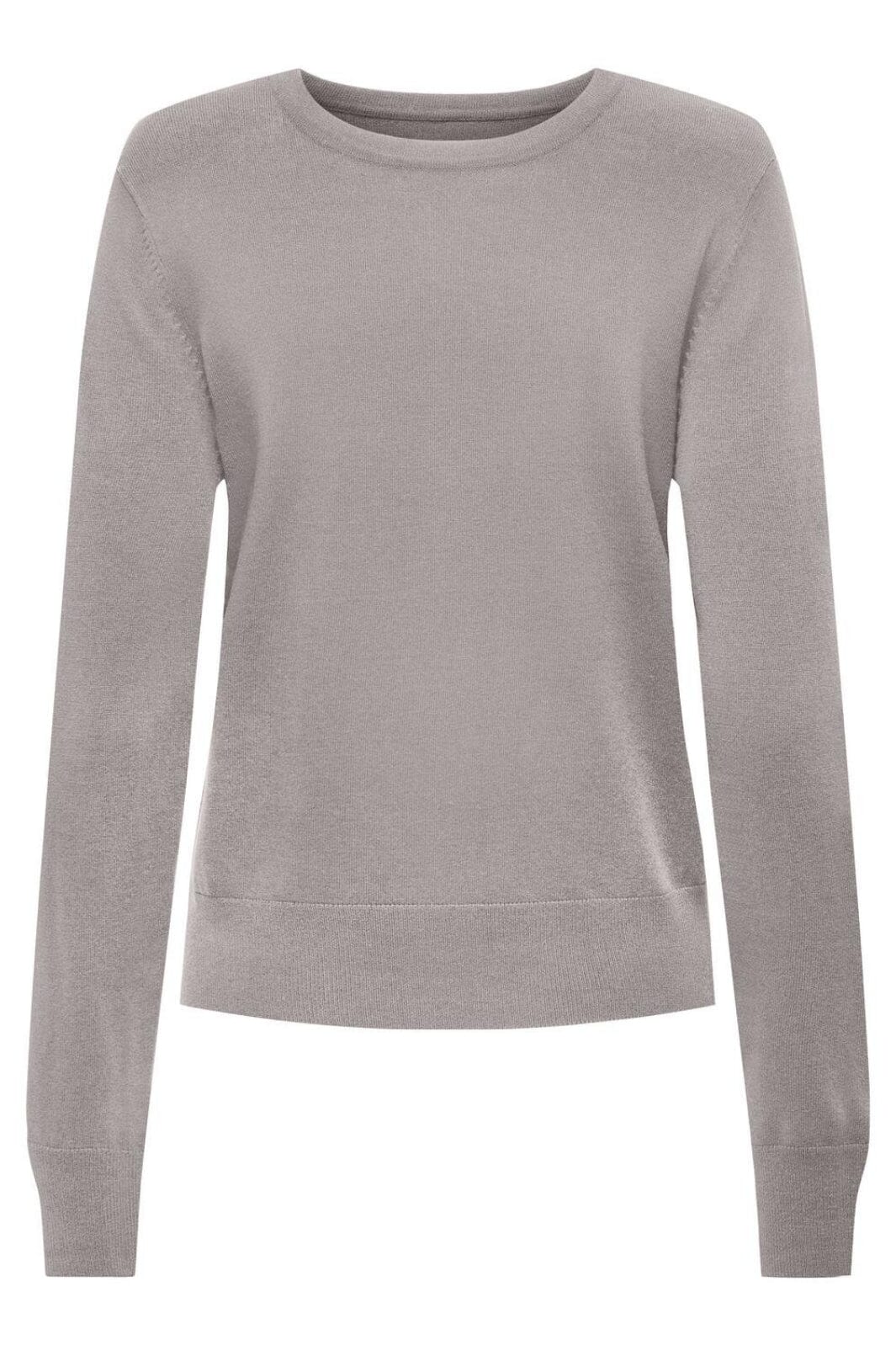 Only - Onljasmin O-Neck Pullover Knt - 4601610 Ash