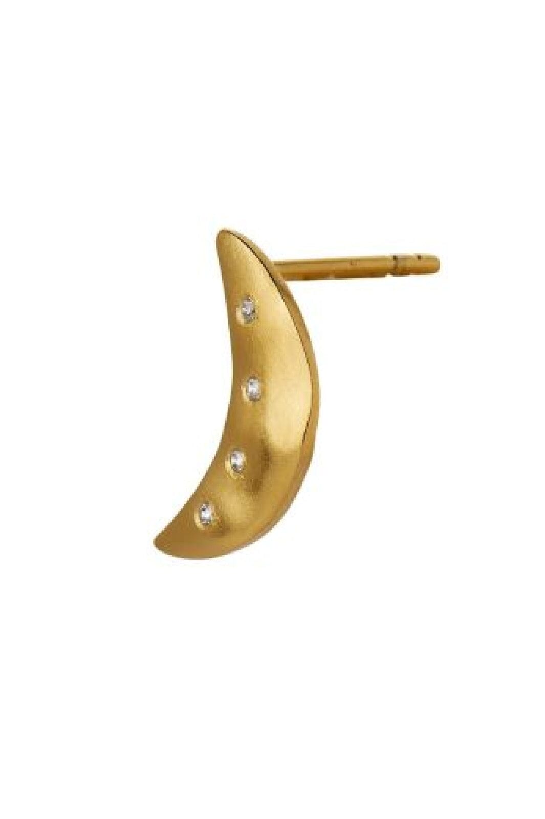Stine A - Bella Moon Earring With Four Stones - Single - 1357-02
