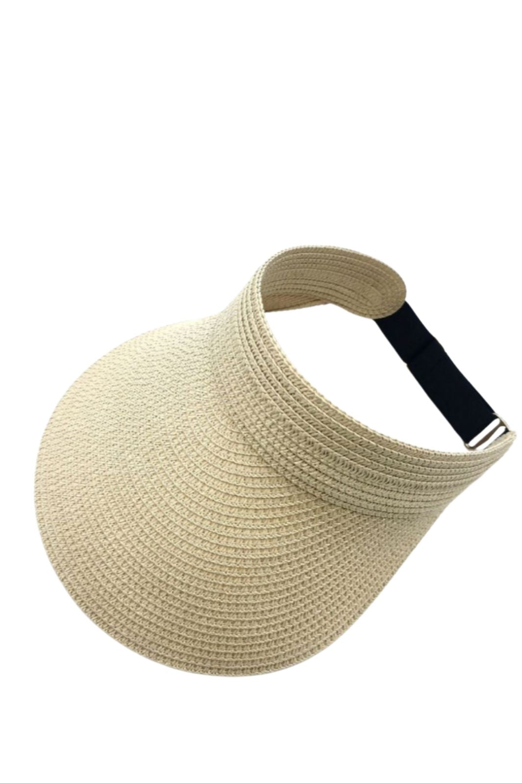 a-bee-visor-straw-elastic-hat-beige_0.jpg A-bee - Visor Straw Elastic Hat - Beige Mode