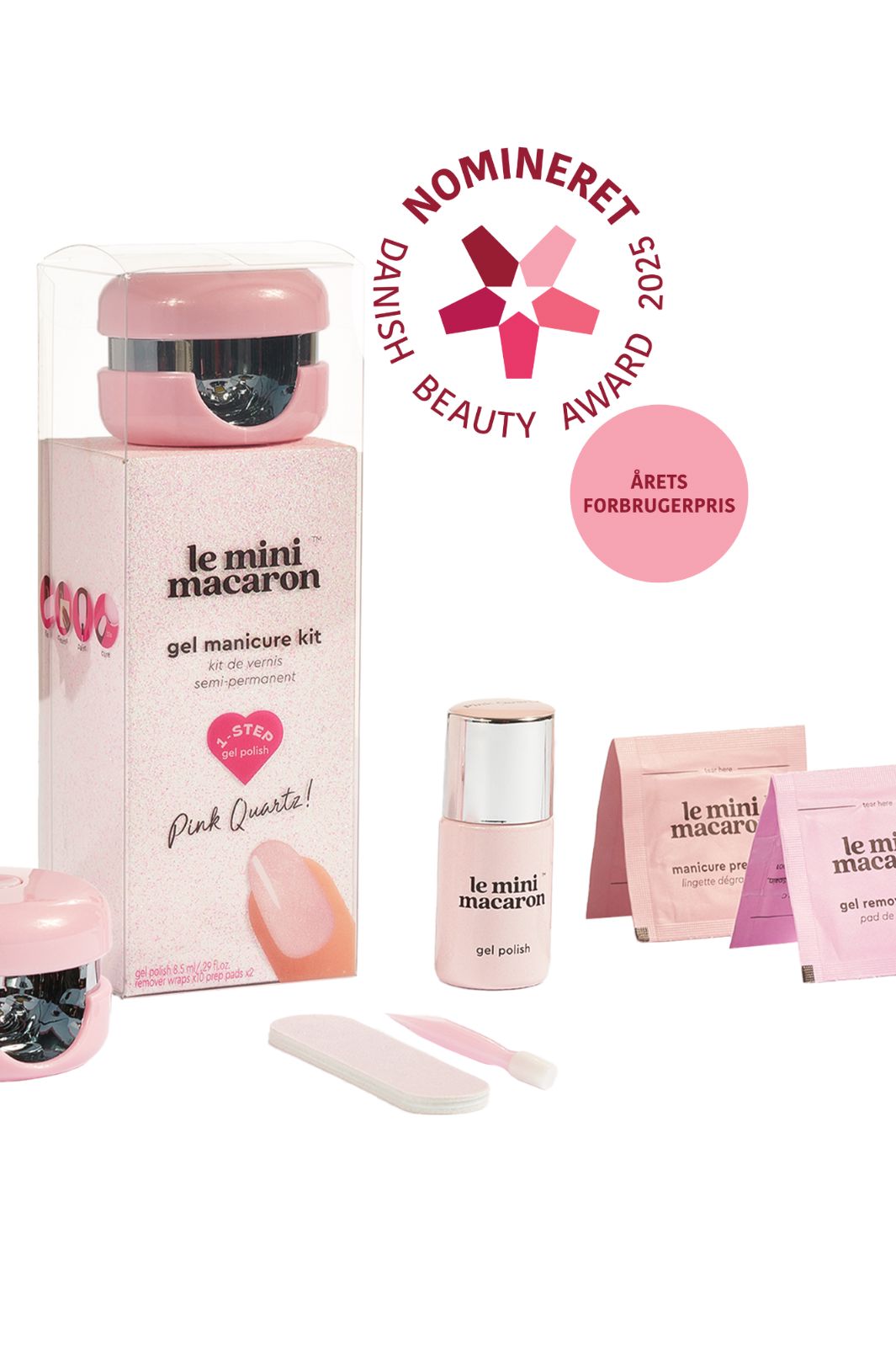 Le Mini Macaron - Gel Manicure Kit KIT025 - Pink Quartz