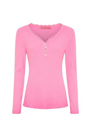 Marta Du Chateau - Mdccalista Ls Tee 2500 - Fuxia Neo Levere