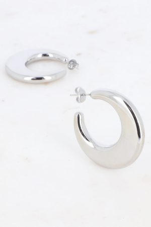 Mellow Moon - Luna Creoler BM1331E0580 - Forsølvet Online nu