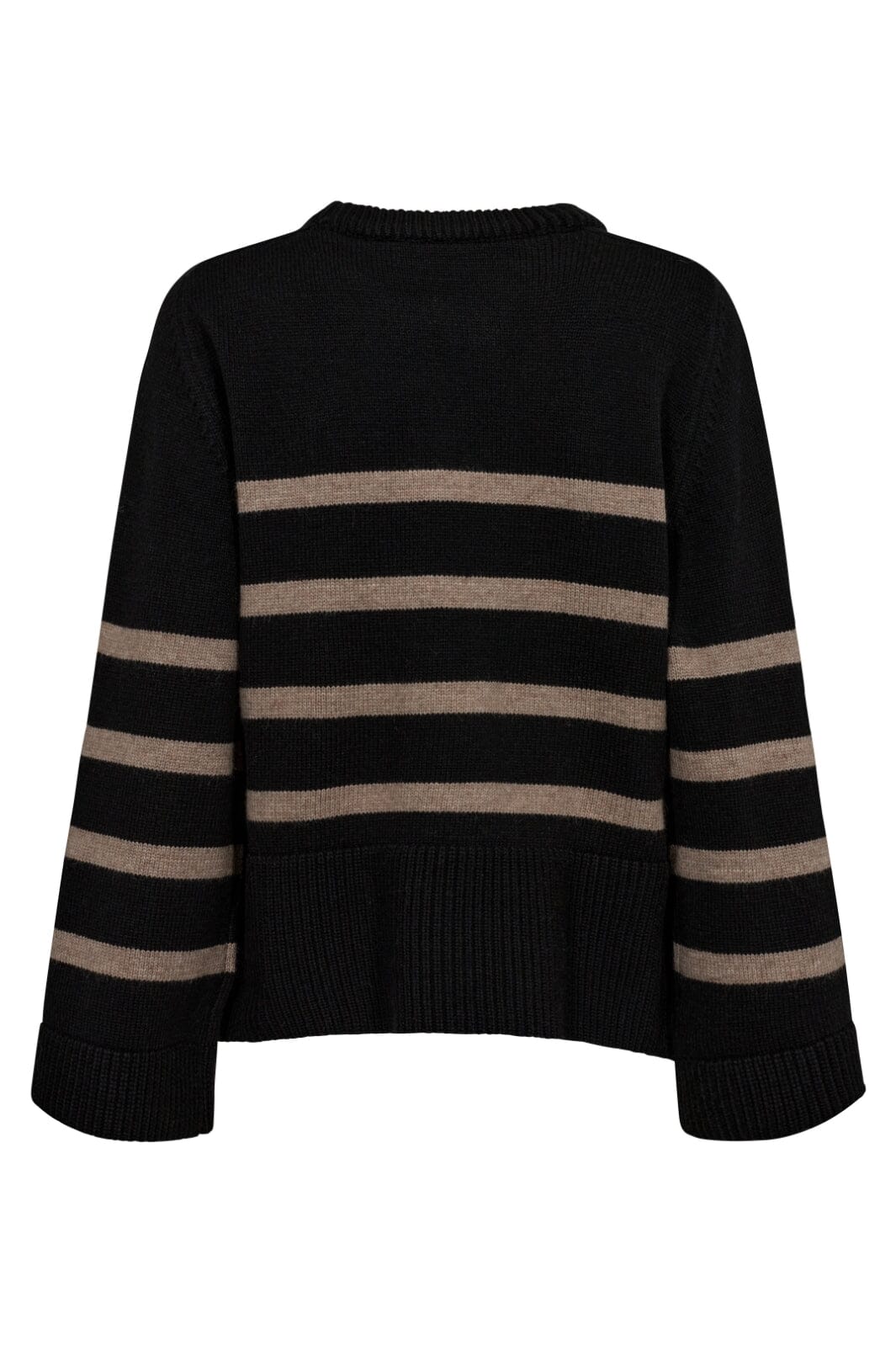 Co´couture - Majacc O-Button Stripe Knit 32148 - 96 Black Hot på udsalg
